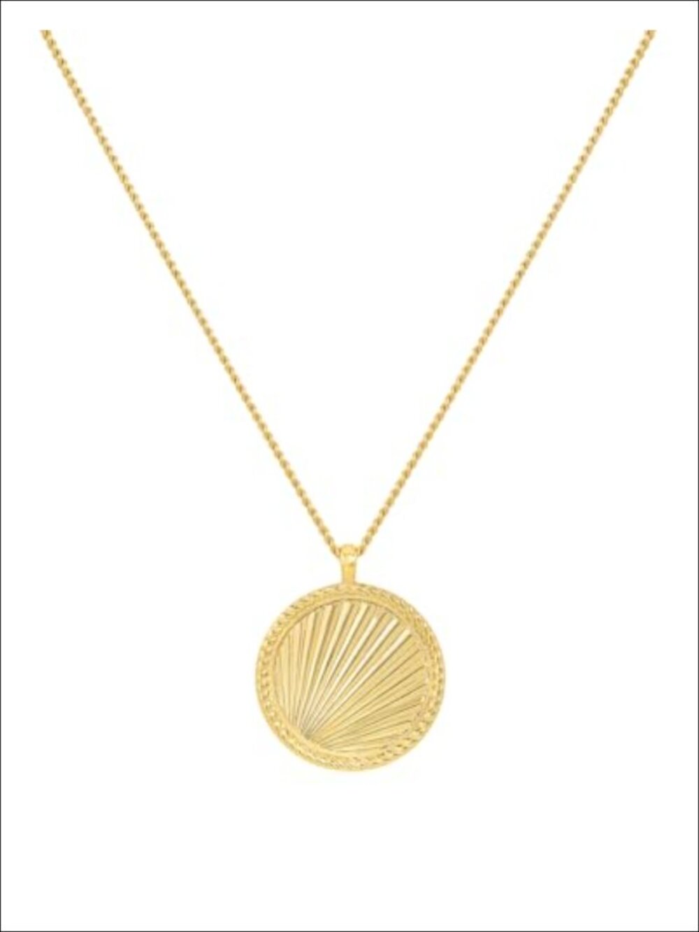 18k Gold Plated Sunny Pendant Necklace